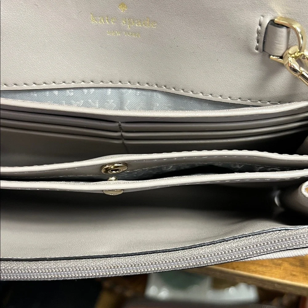 Kate Spade Gray Owl Crossbody Bag